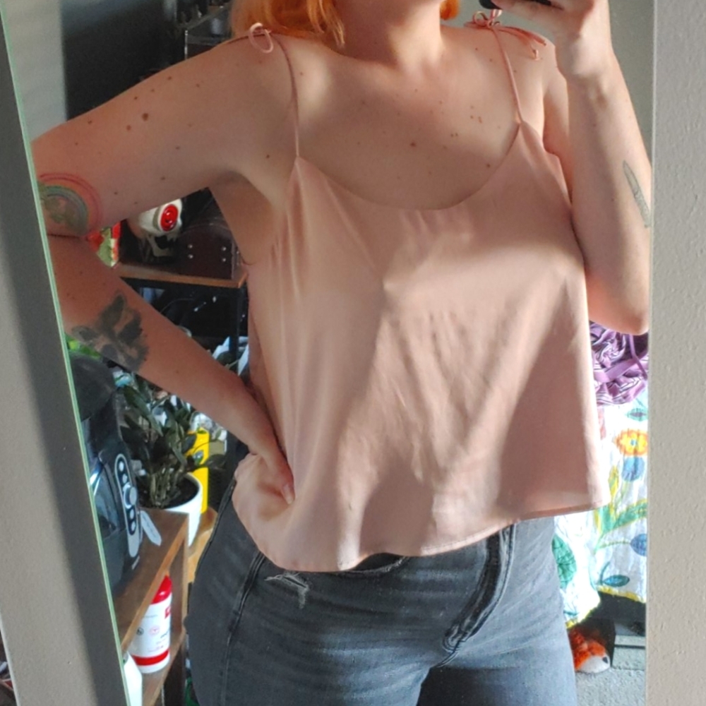Wild Fable satiny crop top size XXL